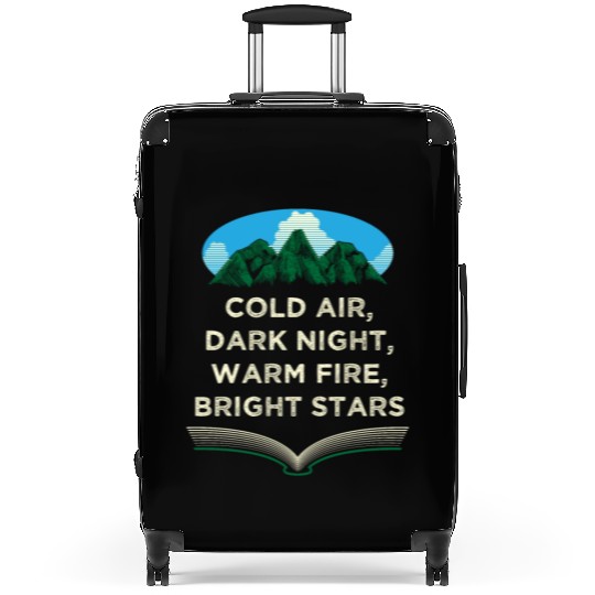 Warm Fire Bright Stars Camping Wildlife Camper Out Suitcases