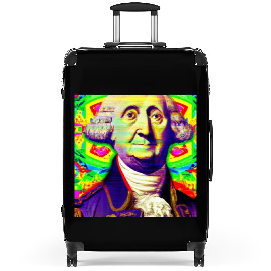 Trippy George Washington Suitcases