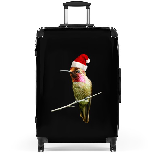 Hummingbird Santa Cute Christmas Hat Design for Bi Suitcases