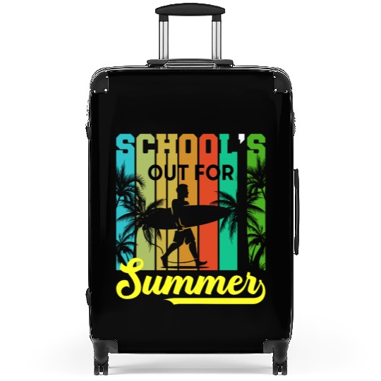 Vintage Last Day Of School, Out For Summer Teacher Suitcases