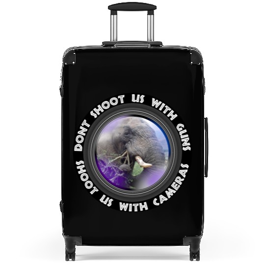 Dont Shoot Us Wildlife Conservation Bull Elephant Suitcases