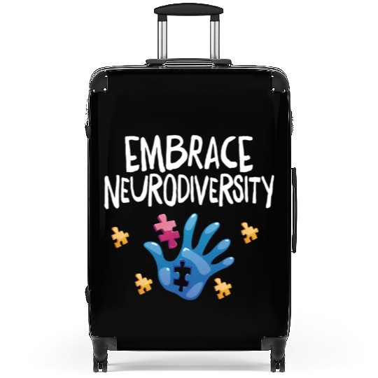 embrace neurodiversity - Embrace ADHD Autism ASD Suitcases