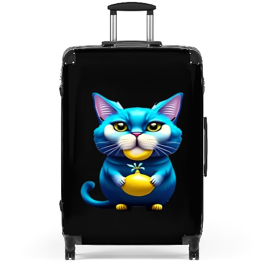 Blue cat Suitcases