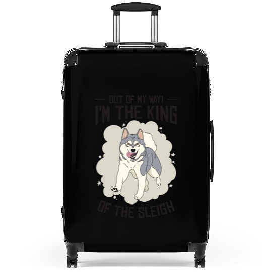 Husky Sledding King Of The Sleigh Sled Dog Racing Suitcases