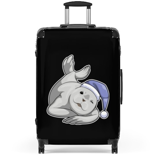 Seal Sleeping Nightcap Suitcases