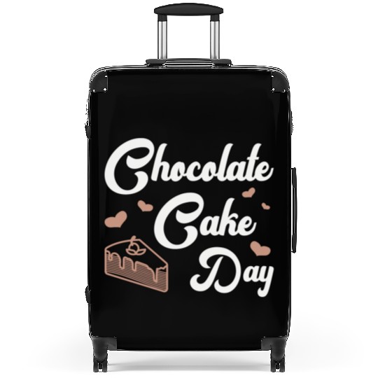 Chocolate Cake Day Dessert Sweet Delicious Fun Suitcases