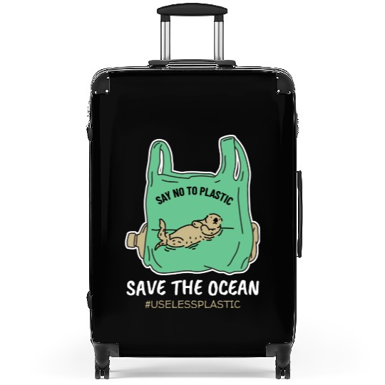 Save The Ocean Seal Save The Earth Environment Suitcases