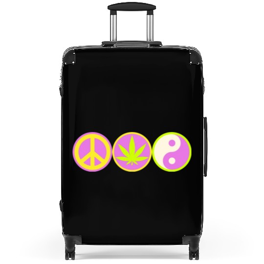 Peace Love Harmony Suitcases