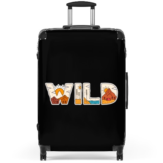 Nature's Wild Words: Embrace the Wilderness Suitcases