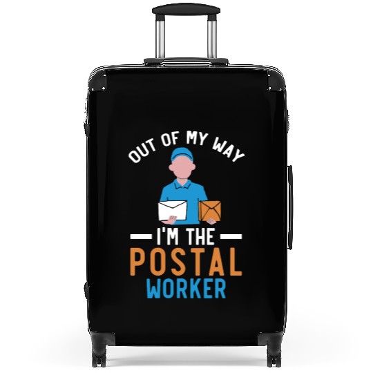 Postal Worker Mail Lady Delivery Mail Escort Suitcases