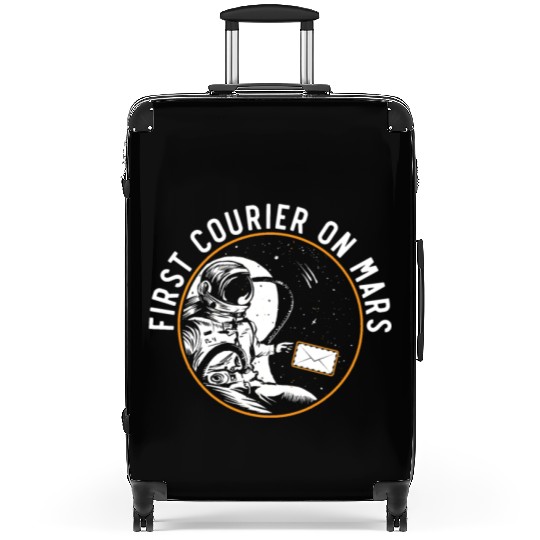 First Courier On Mars Postal Worker Mail Escort Suitcases