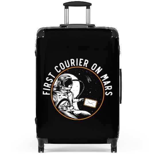 First Courier On Mars Postal Worker Mail Escort Suitcases