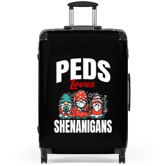 Funny PEDS Love Shenanigans St. Patricks Day Gnome Suitcases