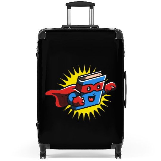 Book Hero Reading Book Lover Comic Book Comics Suitcases