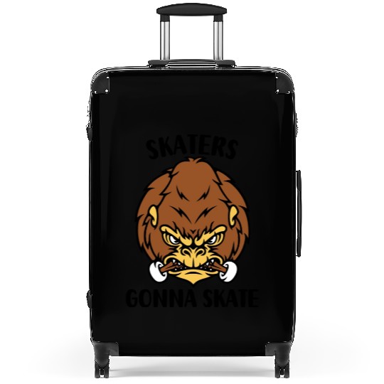 Skaters Gonna Skate Gorilla Skateboarder Suitcases