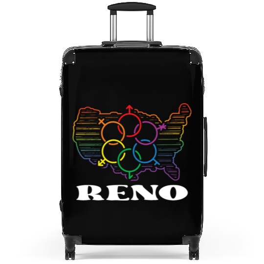 Reno Pride Month Pride Flag LGBT Community LGBTQ F Suitcases