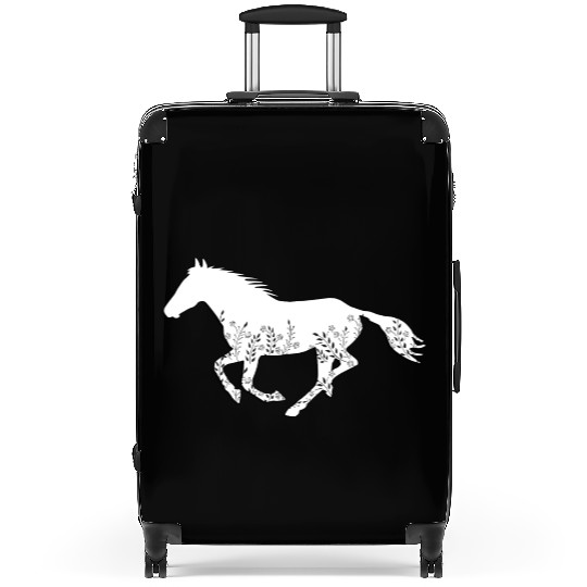 Floral Horse Suitcases