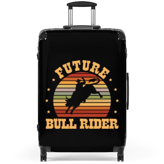Future Bull Rider Bull Riding Western Rodeo Cowboy Suitcases