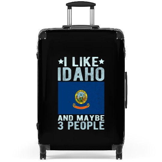 Idaho Flag US State Suitcases