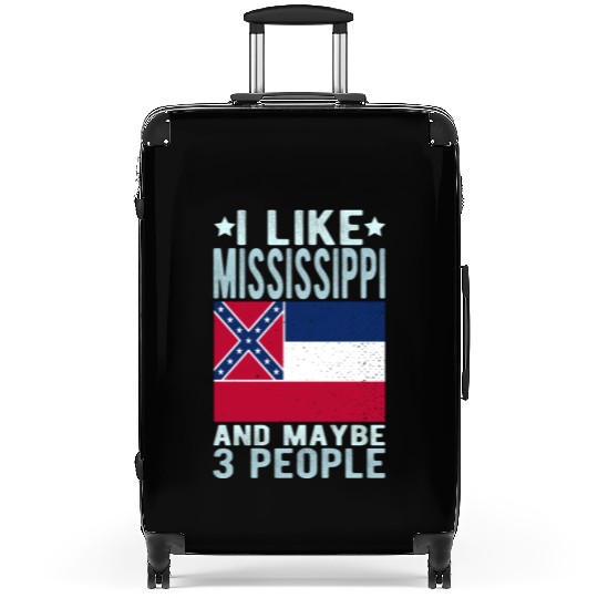 Mississippi Flag US State Suitcases