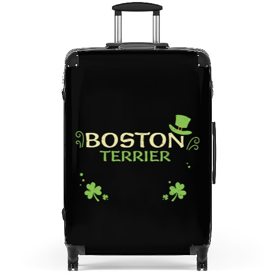 Boston Terrier - St. Patrick's Day Suitcases