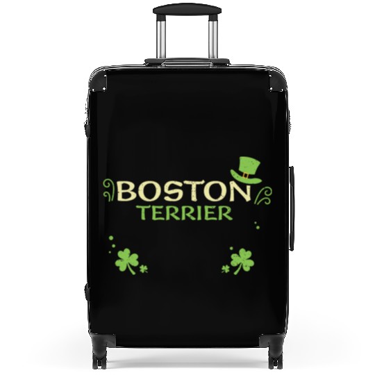 Boston Terrier - St. Patrick's Day Suitcases