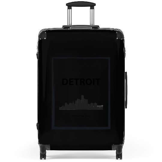 Detroit Skyline Suitcases