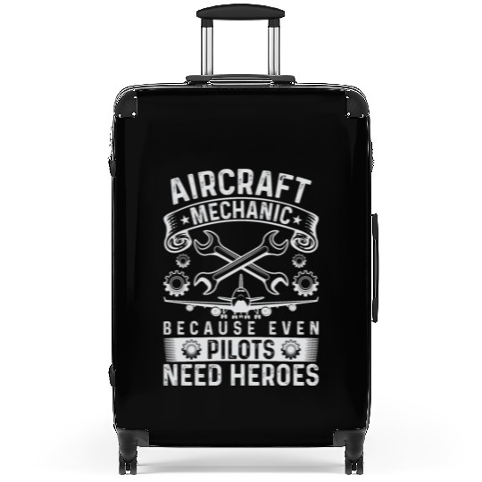 Airplane Mechanic Funny Aviation Technician Suitcases