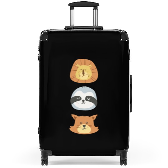 Lion, Sloth and Weasel Suitcases