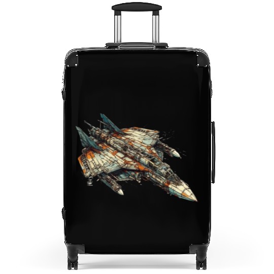 Sci fi FIghter jet Suitcases