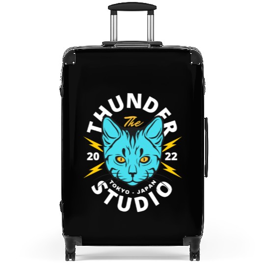 Thunder Cat Suitcases graphic design Suitcases cat