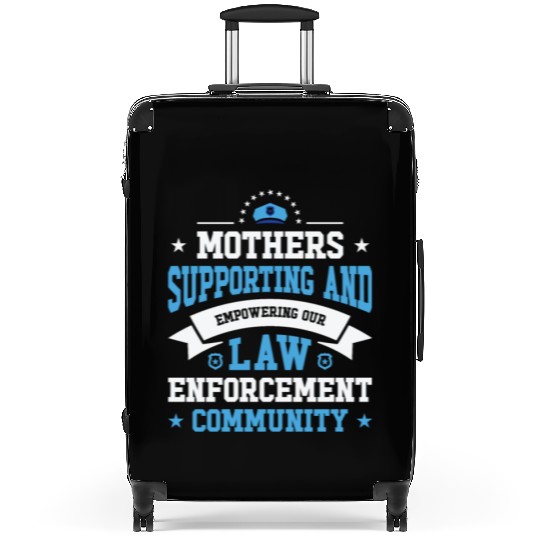 Police Mothers Day Cop Officer Law Enforcement Suitcases