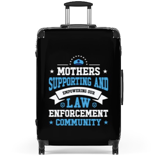 Police Mothers Day Cop Officer Law Enforcement Suitcases