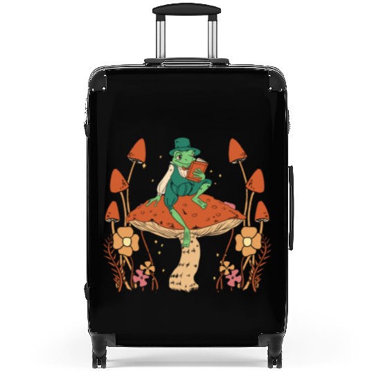 Cottagecore Mushroom Aesthetic Nature Conservation Suitcases