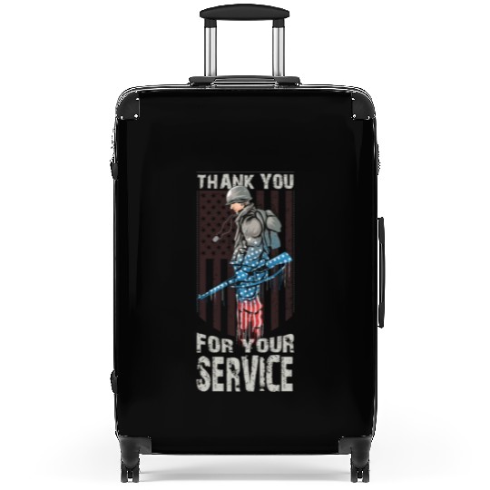Thank You For Your Service Veteran US Flag Veteran Suitcases