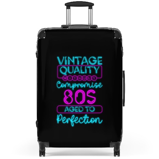 80S Old School Geek Neon Suitcases