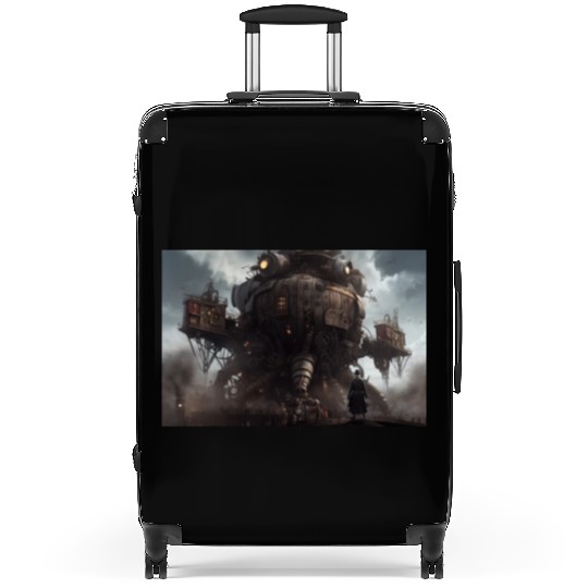 Dangerous Crab like Steampunk machine abstract Suitcases