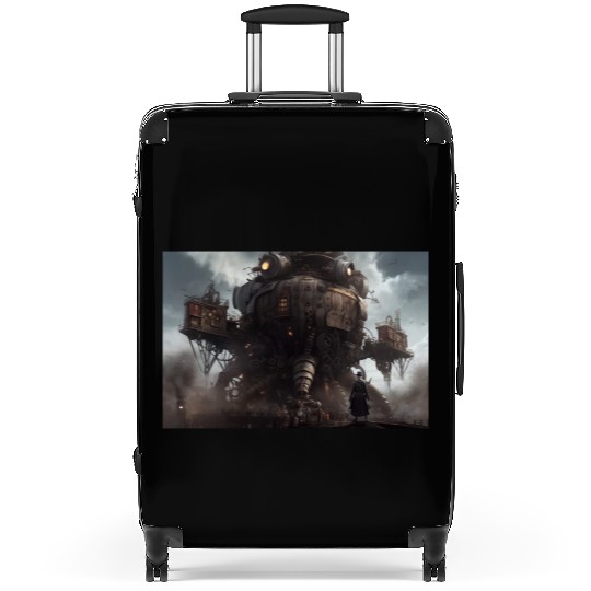 Dangerous Crab like Steampunk machine abstract Suitcases