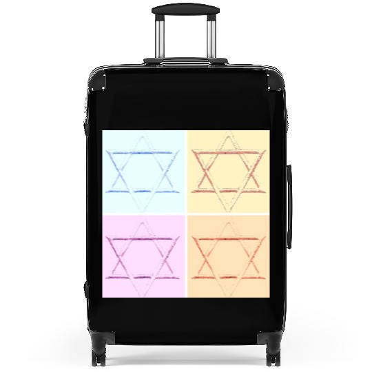 Star of David Design Suitcases