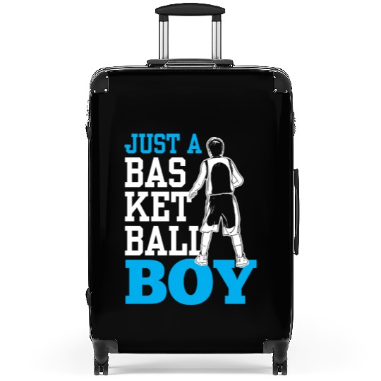 Just A Basketball Boy Player Team Coach Match Suitcases