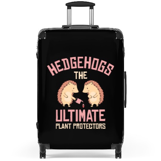Gardening Hedgehog Planting Botany Garden Design Suitcases