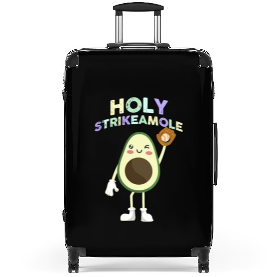 Holy Strikeamole Baseball Softball Avocado Suitcases