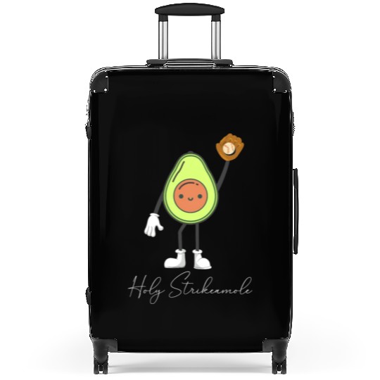 Holy Strikeamole Baseball Softball Avocado Suitcases