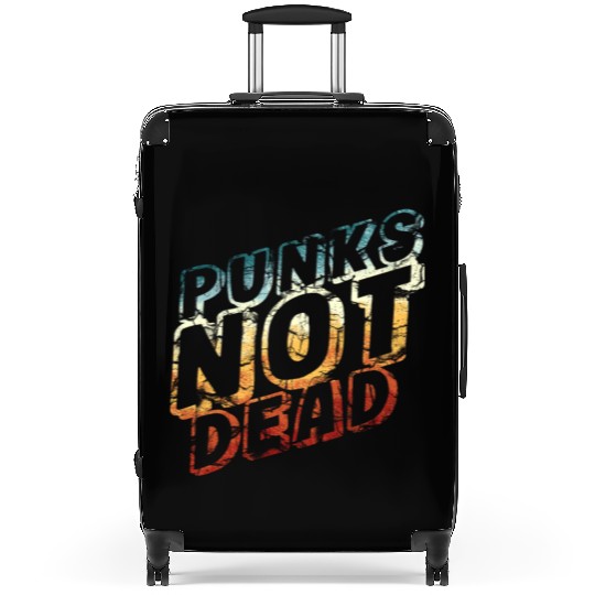 punks not dead - retro punk rock Suitcases