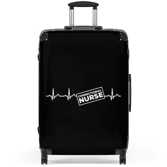 Great Correctional Nurse Heartbeat Design Suitcases