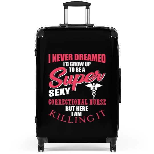 Funny Correctional Nurse Outfit Suitcases