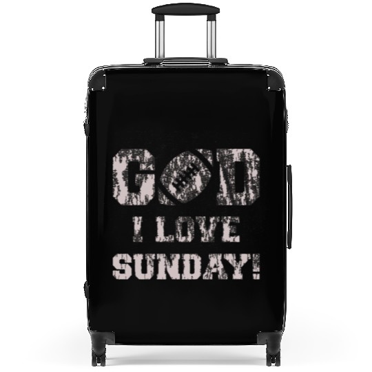 GOD I LOVE SUNDAY Suitcases