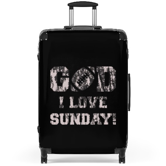GOD I LOVE SUNDAY Suitcases