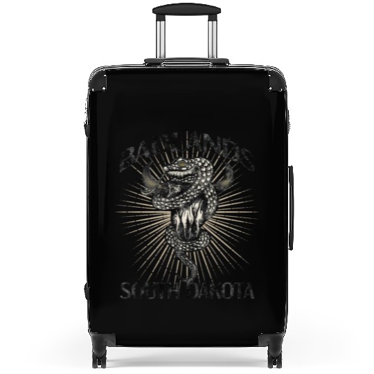Badlands Us National Park South Dakota Bison Suitcases