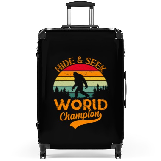 Hide and Seek Nature boy Hiker funny Suitcases